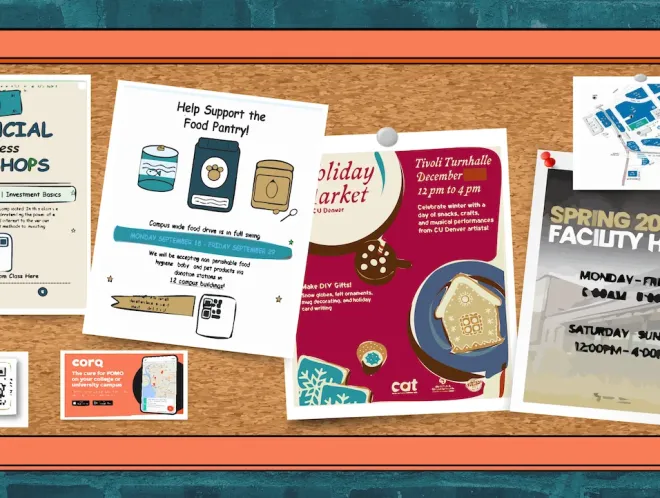 corq hero graphic" alt="Graphic of cork board with event flyers