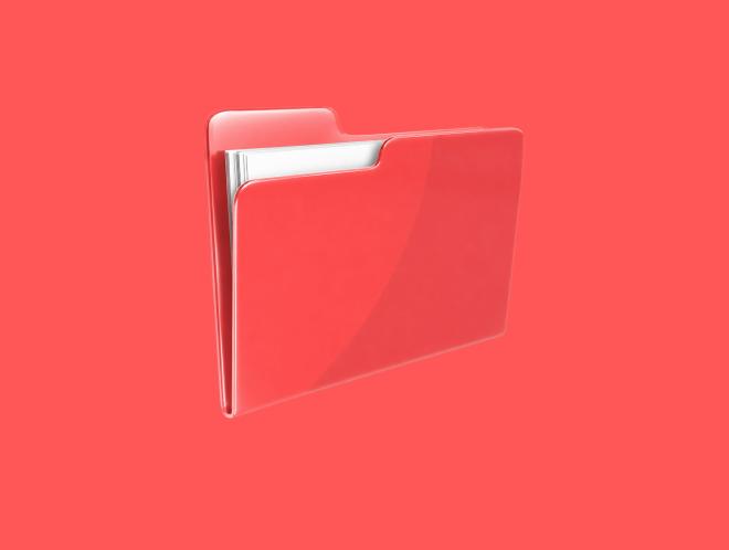 Red folder icon