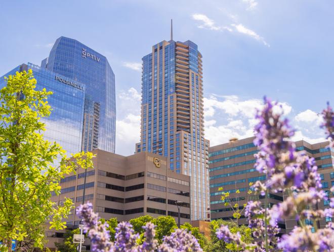 CU Denver in the summer
