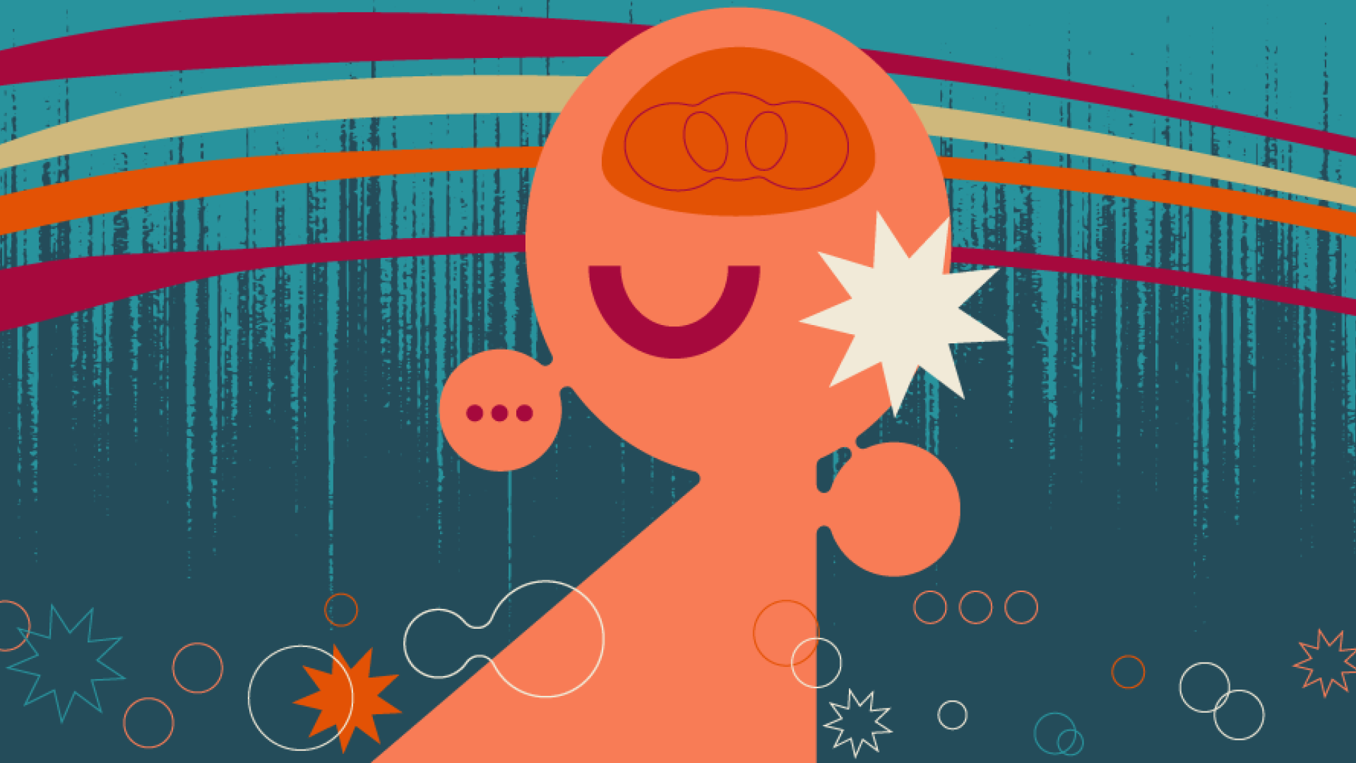 Mindfulness and meditation abstract graphic