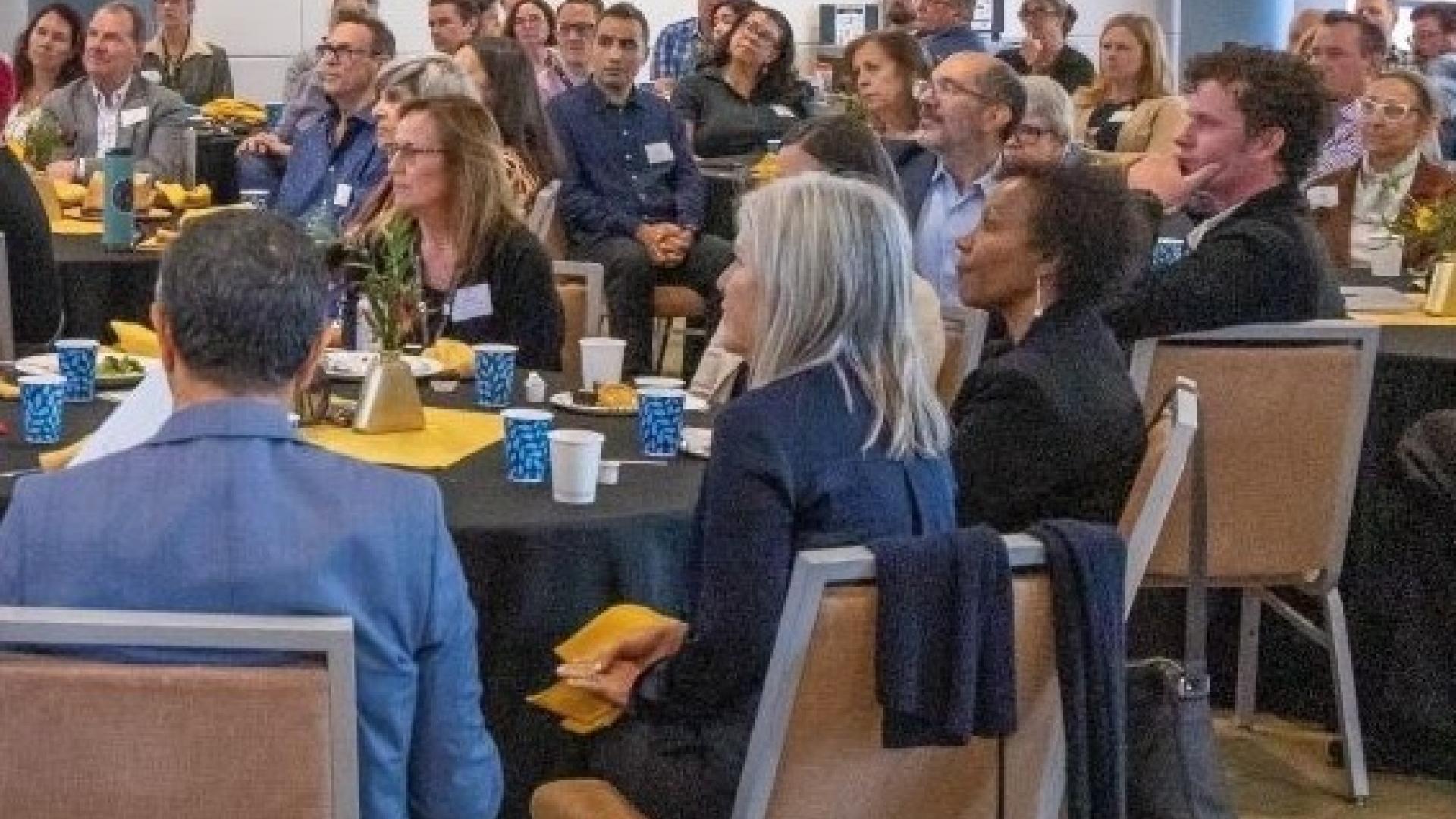 Faculty at tenure & promotion luncheon