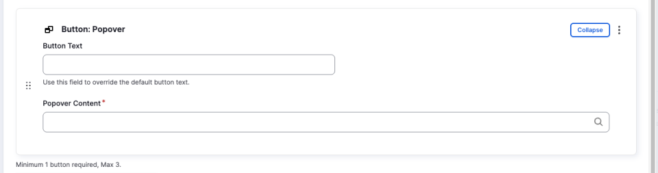 Screenshot showcasing how to add a popover