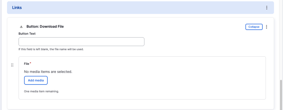 Screenshot of 50/50 editor showing how to create a link to a file to download