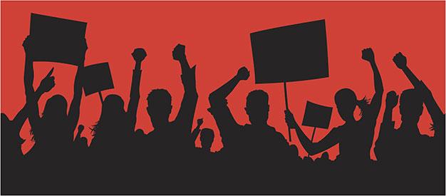 protest-silhouette