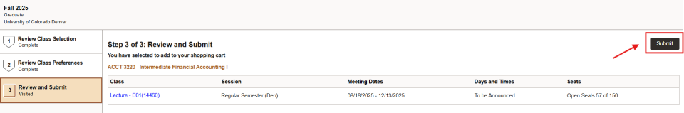Screenshot of Step 3: Review and Submit