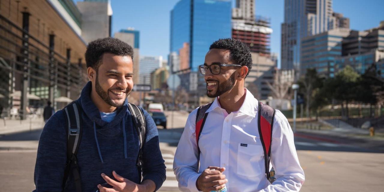 Students in downtown Denver