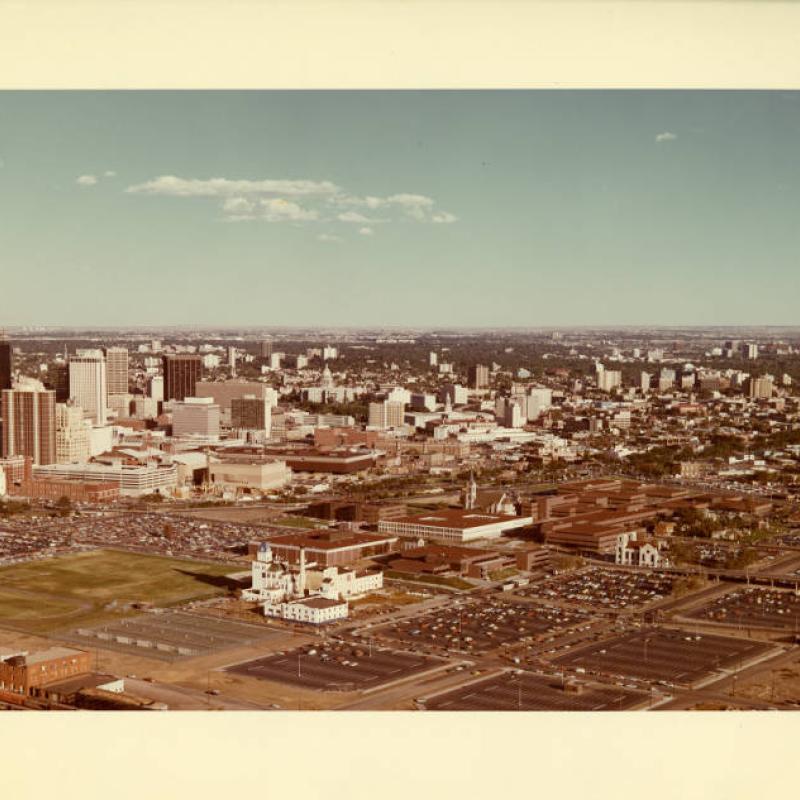 Historical image of the city of Denver
