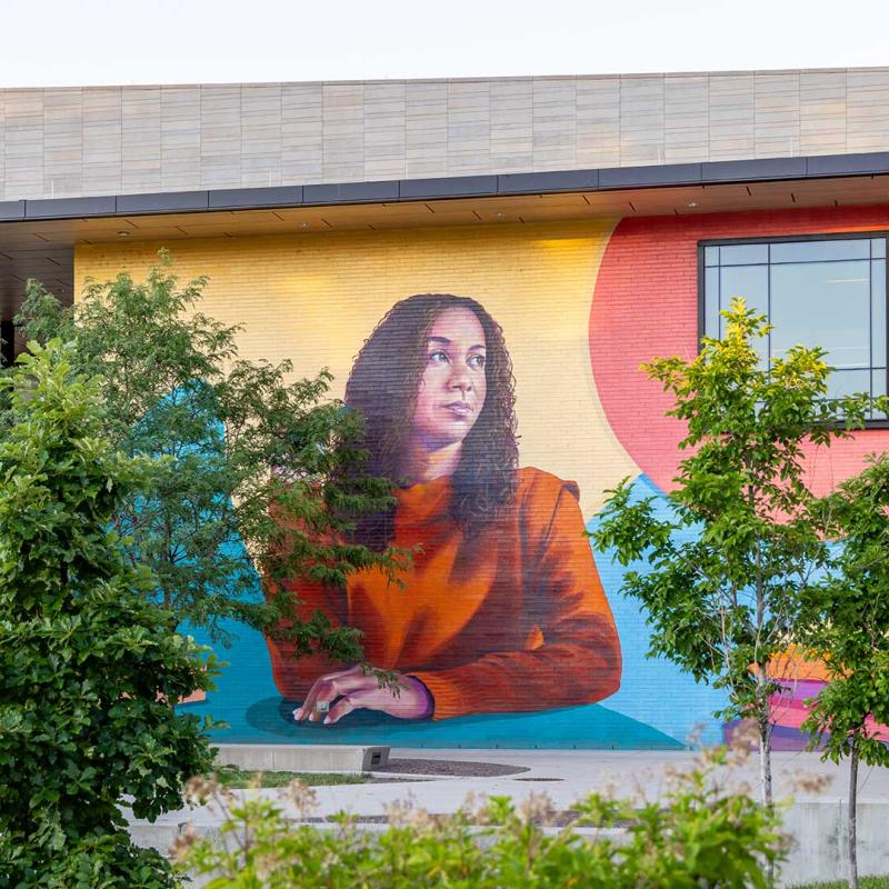 Mural on CU Denver campus