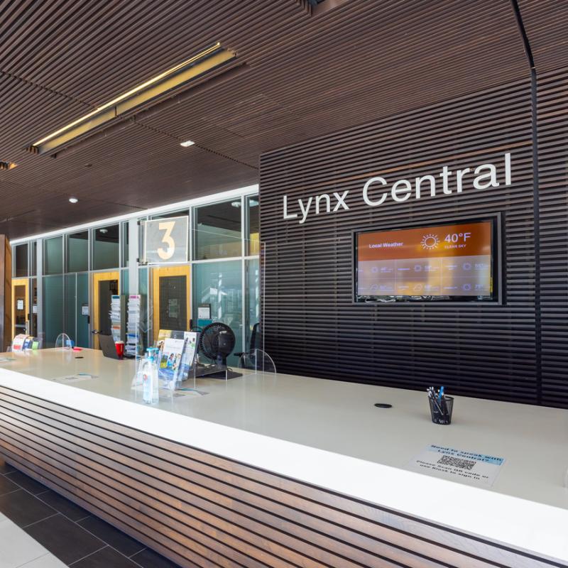 Lynx Central front desk