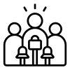 Emergency crisis communication icon